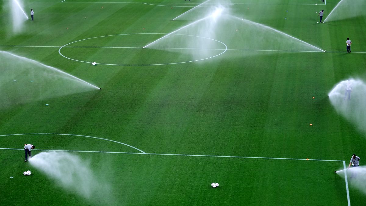 Arrosage automatique d’un terrain de sport